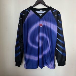 Epic Soccer Goalkeeper Shirt Goalie Purple Swirl Pads Long Sleeve Unisex V-Neck